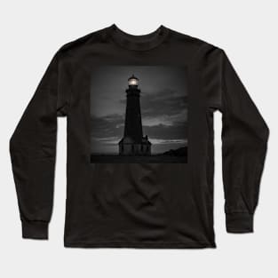 Lighthouse at Night Long Sleeve T-Shirt